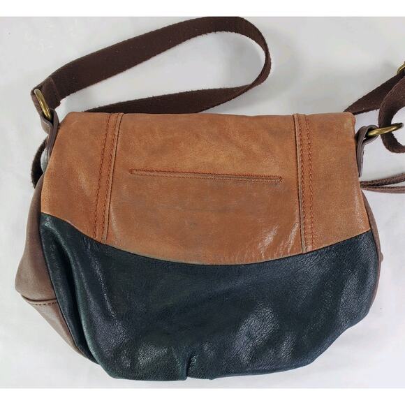 The Sak Tricolor Animal Hair Print Leather Slouchy Crossbody Hobo Adjustable Bag - Picture 6 of 13